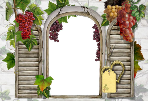 Рамка с виноградом